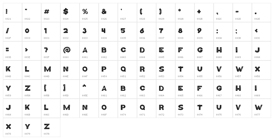 Number9 Character Map