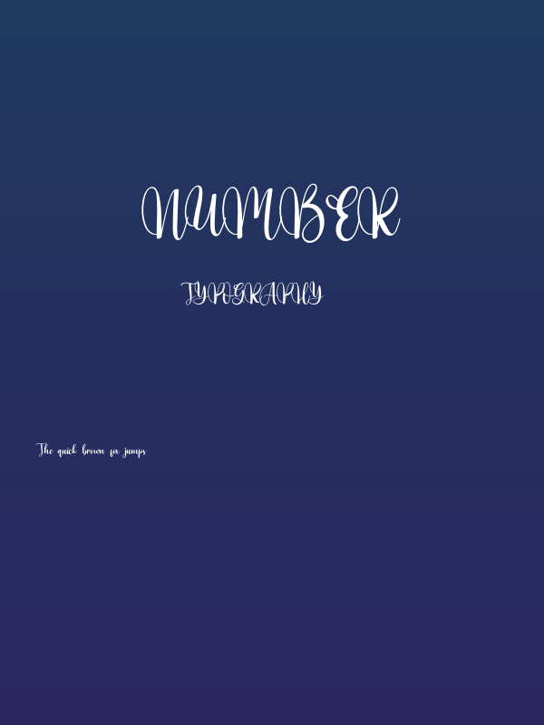 Number Poster