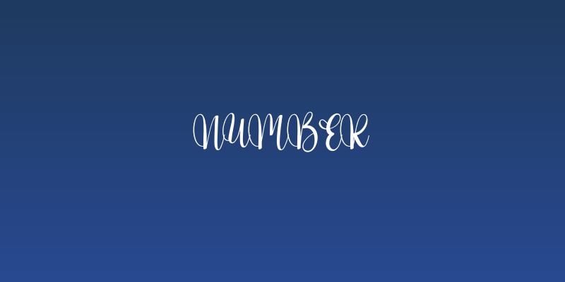 Number Social Header