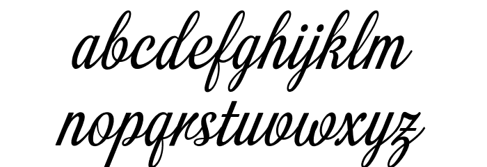 Numberlin Ordinary Regular Font LOWERCASE