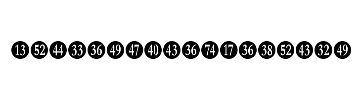 Numberpile-Regular Font