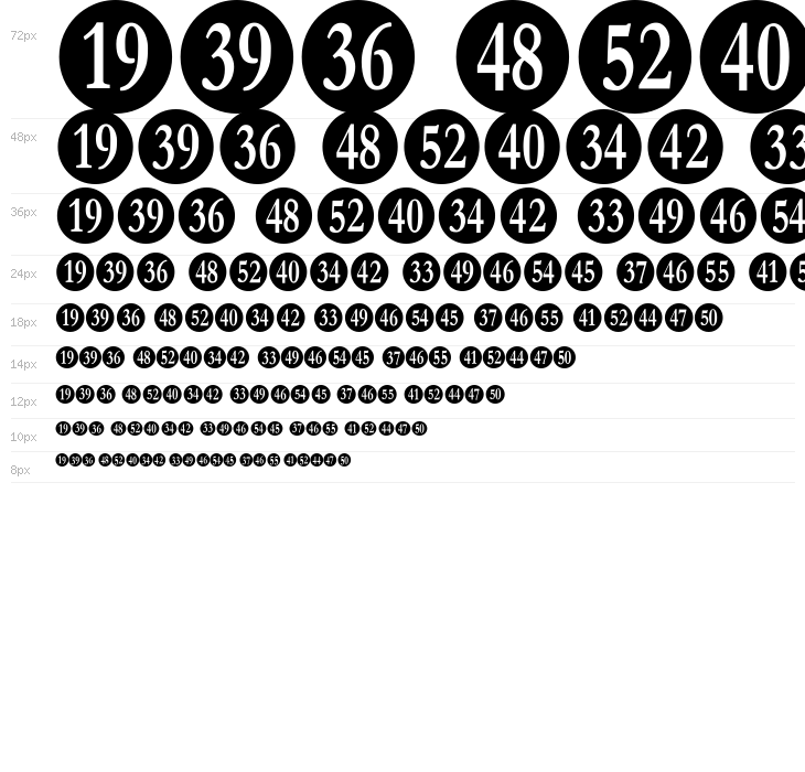 Numberpile-Regular Waterfall