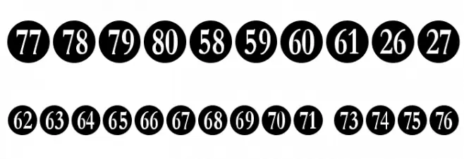 Numberpile Schriftart Anderer Schreiben