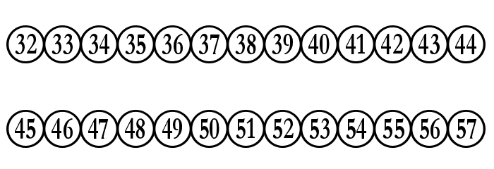 NumberpileReversed-Regular Font LOWERCASE