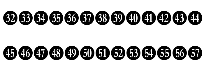 Numberpile Font LOWERCASE