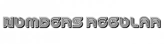 Numbers Regular  Fuentes Gratis Descargar