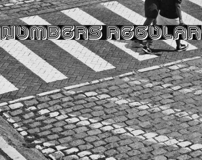 Numbers Regular Font examples