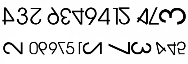 NumerO Schriftart Groß
