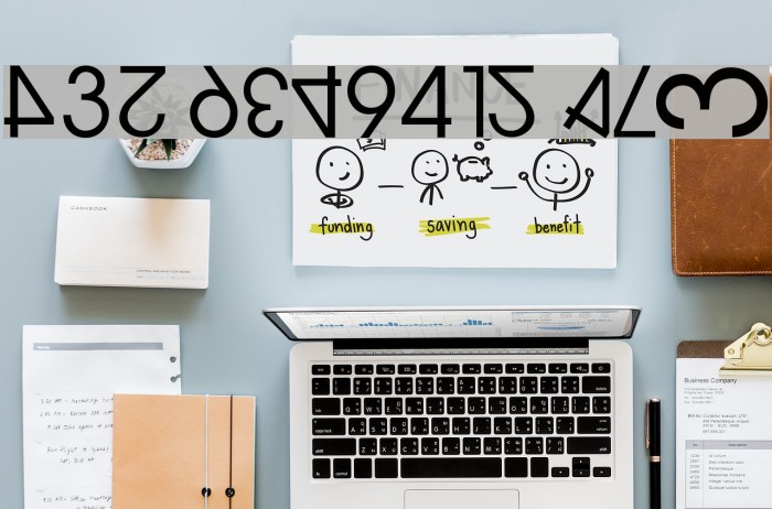 NumerO Шрифта examples