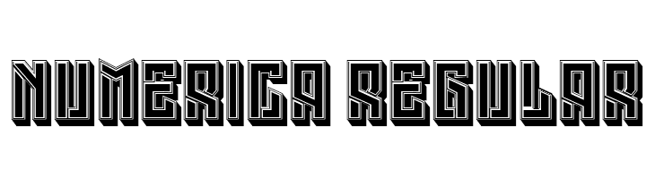 Numerica Regular  नि: शुल्क फ़ॉन्ट्स डाउनलोड