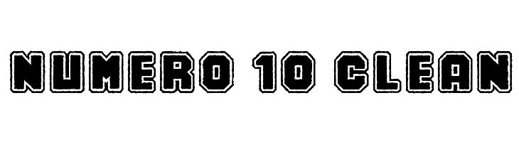 Numero 10 Clean Font