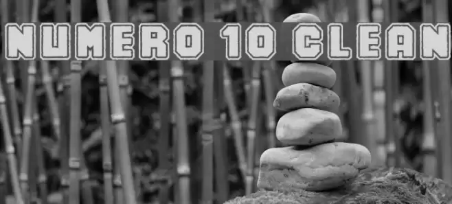 Numero 10 Clean フォント examples