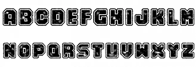 Numero 10 Font Litere mari
