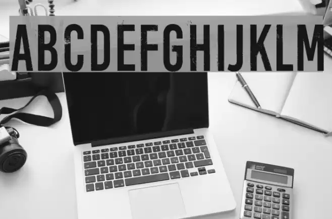 Numero 39 Font examples