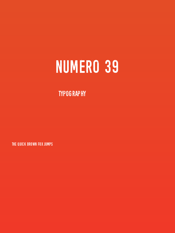 Numero 39 Poster