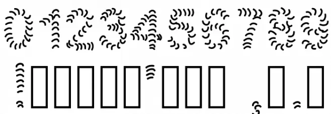 Numero1 Font OTHER CHARS