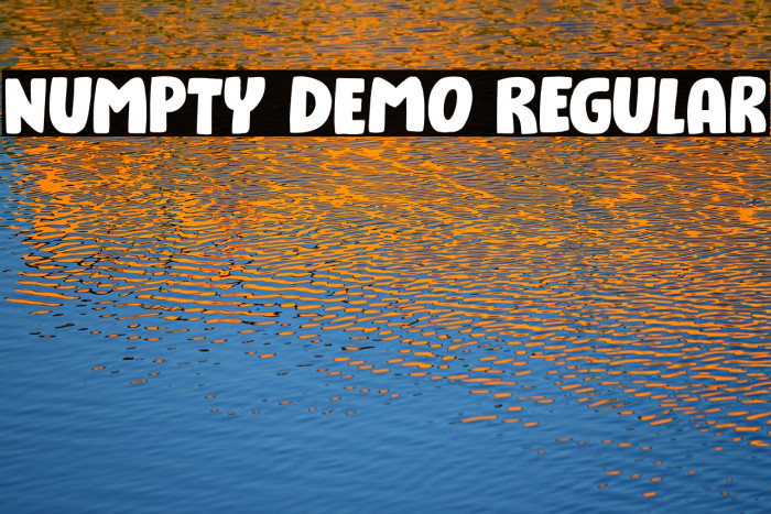Numpty DEMO Regular Font examples