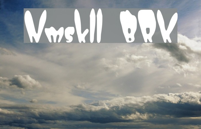 Numskull BRK Font examples