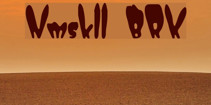 Numskull BRK Font examples