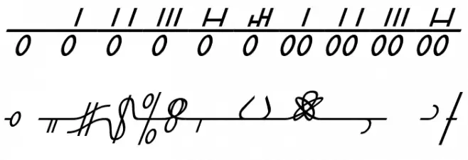 Numukki  Italic Font OTHER CHARS