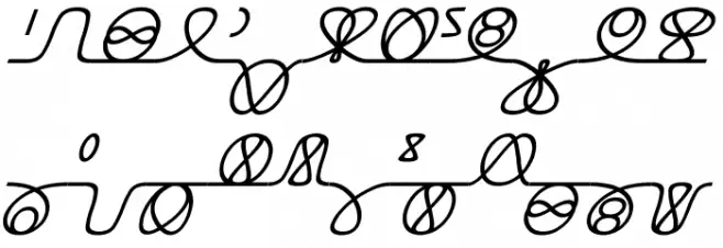 Numukki  Italic फ़ॉन्ट अपरकेस