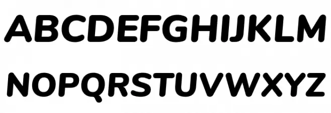 Nunito Black Italic Polices MAJUSCULES