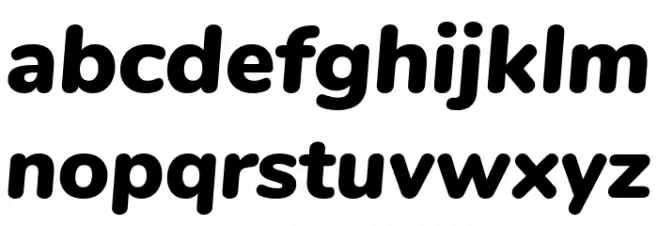 Nunito Black Italic फ़ॉन्ट लोअरकेस