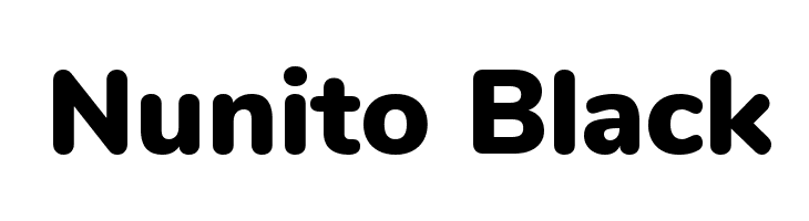 Nunito Black Font