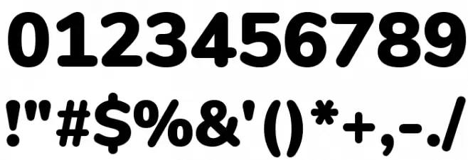 Nunito Black Font OTHER CHARS