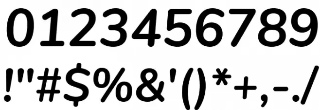 Nunito Bold Italic Font OTHER CHARS