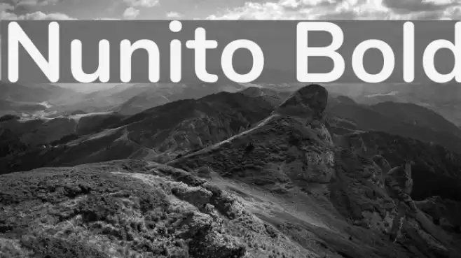 Nunito Bold Font examples