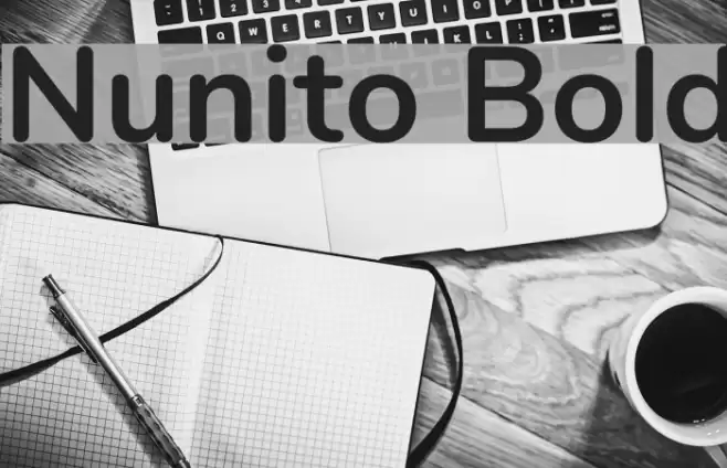 Nunito Bold Font examples
