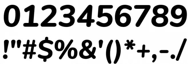 Nunito ExtraBold Italic Font OTHER CHARS