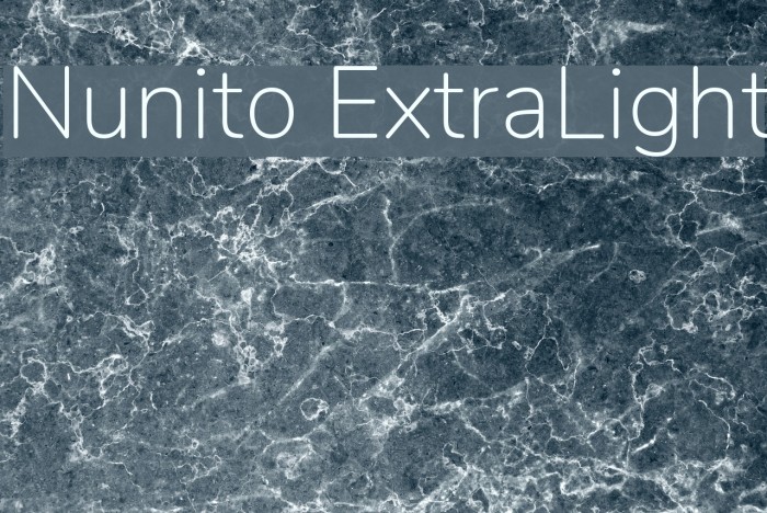 Nunito ExtraLight Font examples