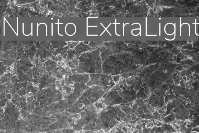 Nunito ExtraLight Font examples
