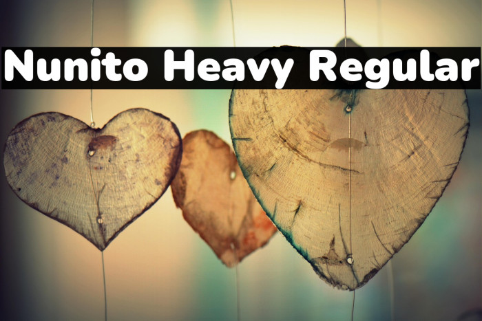 Nunito Heavy Regular Example 3