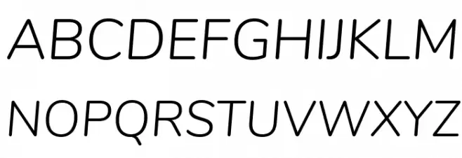 Nunito Light Italic Font Litere mari