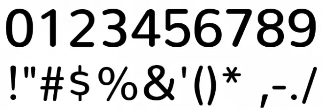 Nunito Medium Font OTHER CHARS