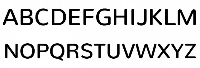 Nunito Medium 字体 大写