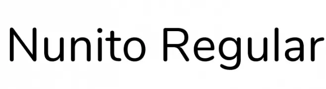Nunito Regular  Frei Schriftart Herunterladen