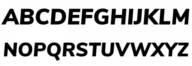 Nunito Sans Black Italic Fonte MAIÚSCULAS