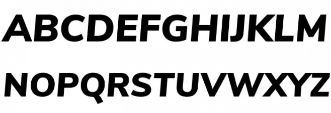 Nunito Sans Black Italic Polices MAJUSCULES