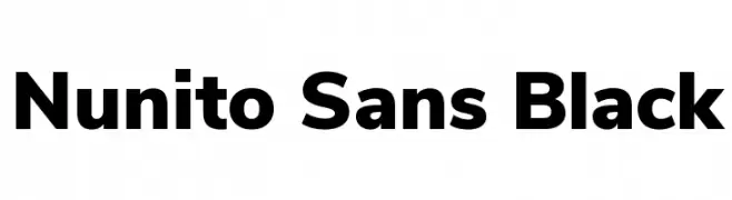 Nunito Sans Black  Frei Schriftart Herunterladen