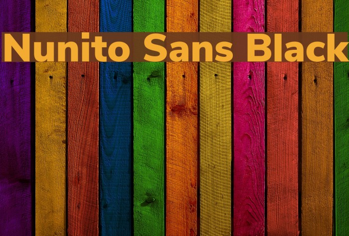 Nunito Sans Black Font examples
