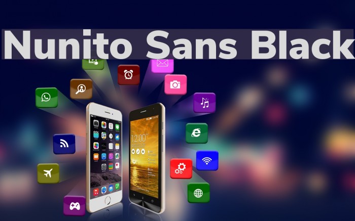 Nunito Sans Black Font examples