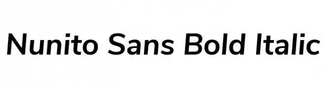 Nunito Sans Bold Italic  Frei Schriftart Herunterladen