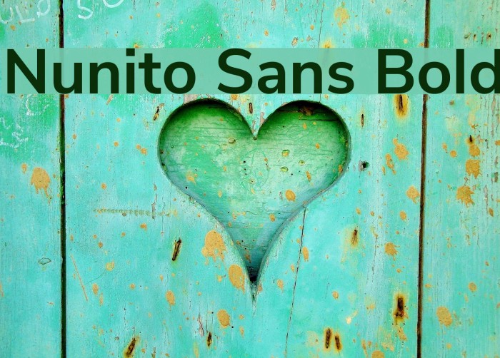 Nunito Sans Bold Font examples
