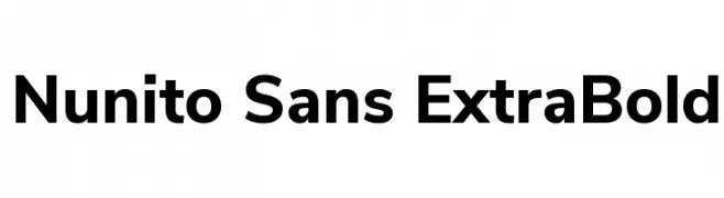 Nunito Sans ExtraBold  Frei Schriftart Herunterladen