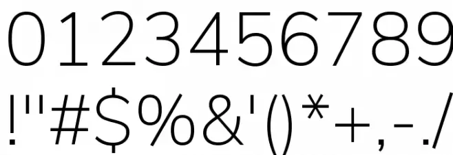 Nunito Sans ExtraLight Font OTHER CHARS