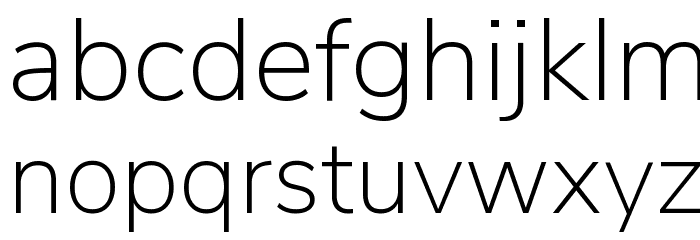 Nunito Sans ExtraLight Font LOWERCASE